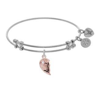 Rose-tone Base Metal Bangle Aunt Bracelet