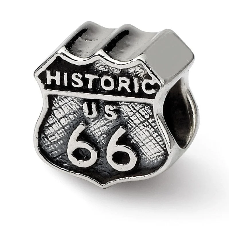 Sterling Silver Reflections Route 66 Bead