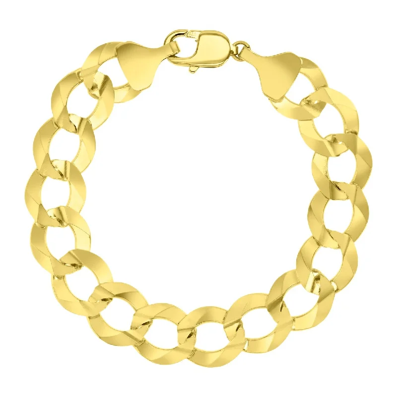 Titán by Adrian Gonzalez 9-inch Curb Bracelet in 14KT Gold