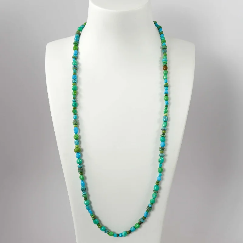 Turquoise and Gaspeite Necklace