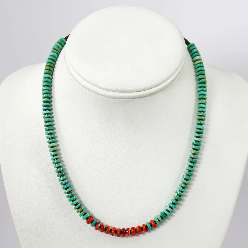 Turquoise and Spiny Necklace