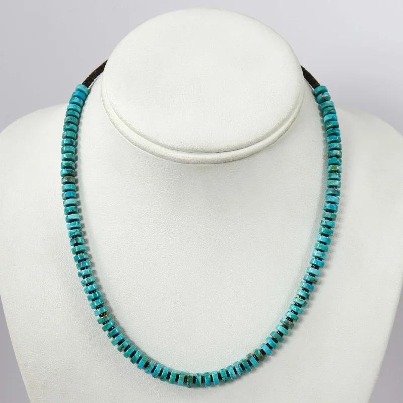 Turquoise Heishi Necklace