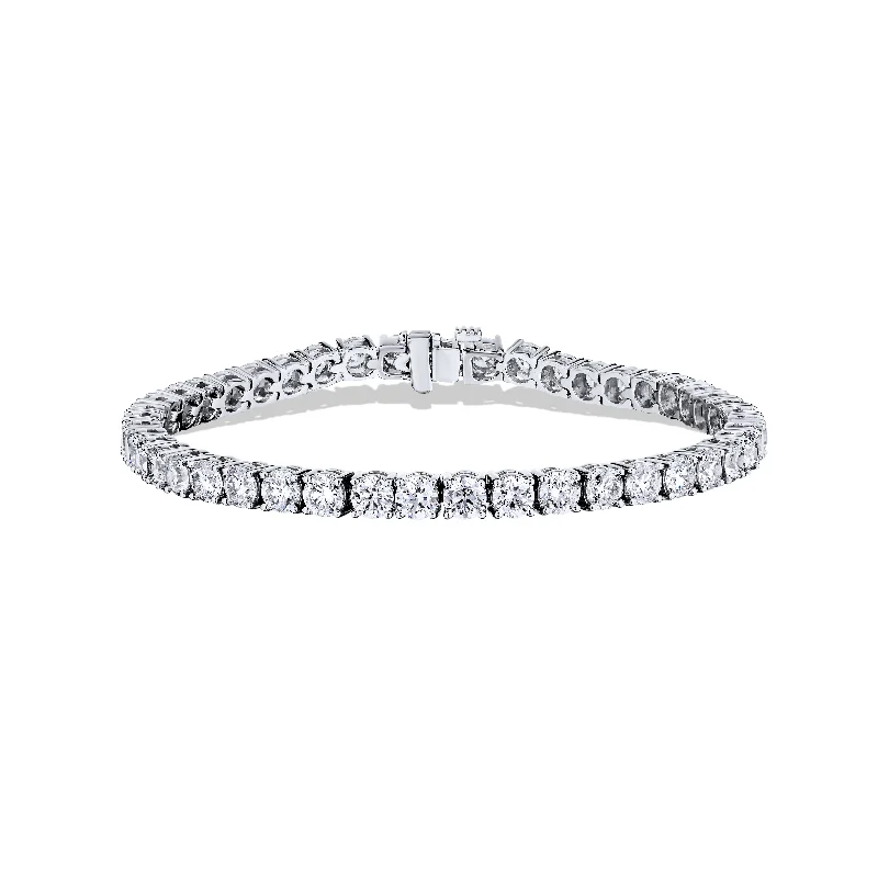 Sabel Collection White Gold Round Diamond Tennis Bracelet